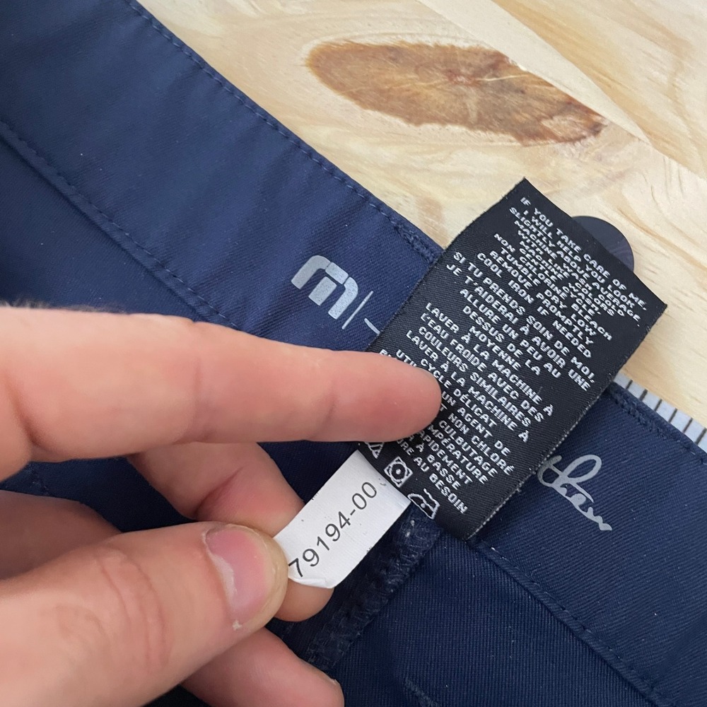 Travis Mathew Pants Mens 34 fits 34 Navy Blue Golf Chino Trousers 79194-00 - Picture 9 of 10